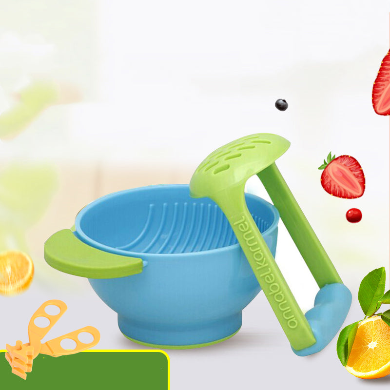 👶 Bol Triturador Manual para Comida de Bebé