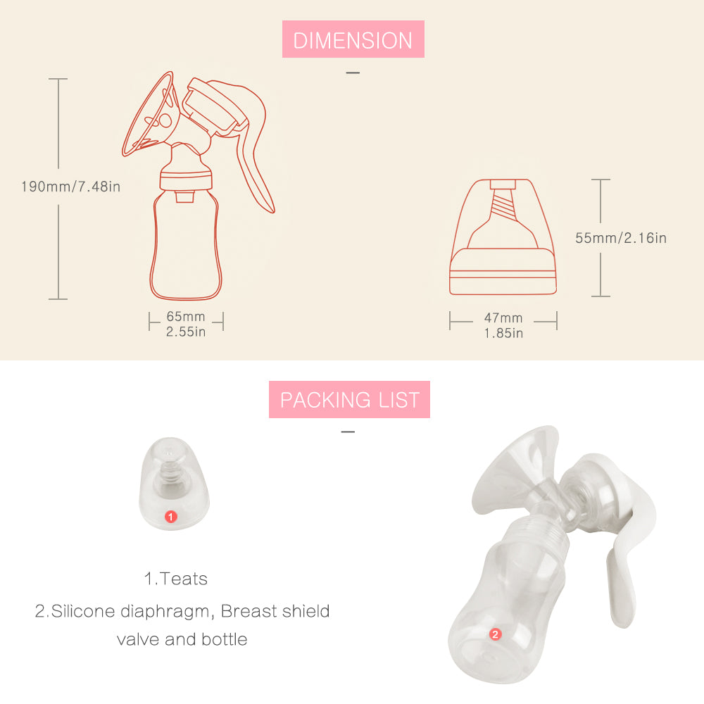 🍼 Extractor Manual de Leche Materna Premium